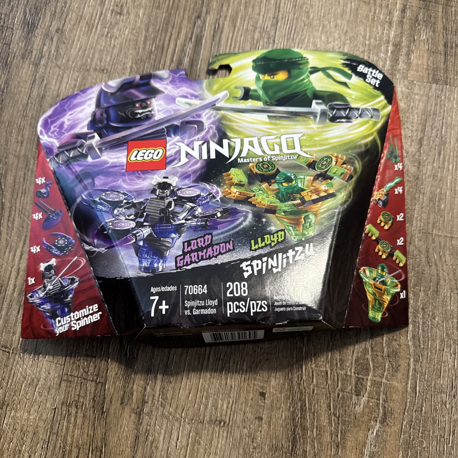 LEGO Ninjago Spinjitzu Lloyd vs Garmadon Set 70664 Damaged Box  