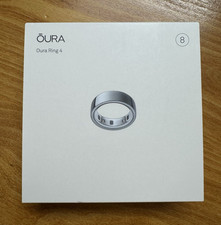 Oura Ring 4 Silver Size 8 Activity Tracker Ring Sealed Box