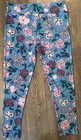 LuLaRoe Women's Leggings Size TC2 Vibrant Multicolored Turquoise Floral Soft — photo 1
