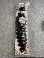 Ibiza 100 Natural Virgin Human Hair Deep Curly Body Wave Weft 20" Natural SDZX  