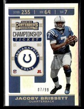 2019 Panini Contenders Jacoby Brissett #30 Championship Ticket