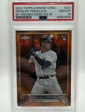 2022 Topps Chrome Sonic Spencer Torkelson Orange/Black Sonic Pulse #/25 PSA 10