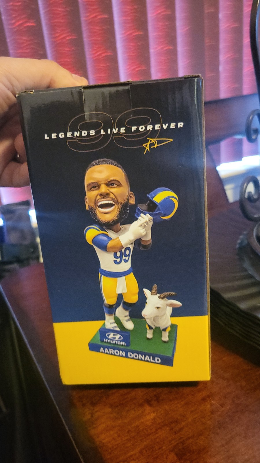 Aaron Donald Goat Bobble Head Los Angeles Rams