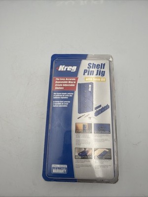 NEW Kreg Shelf Pin Drilling Jig with 5 mm Bit SEALED Made in USA KMA3220