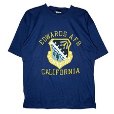Vintage 90s Shirt Mens Large Edwards Air Force Base California Artex Made in USA