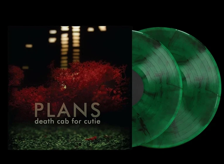 Death Cab for Cutie Plans Sealed 2LP 2025 20th Tour Exclusive Green Smoke Vinyl - Image 2 of 2