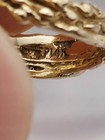 Vintage 14K YG Lavender Jade Huge Cabochon Artisan Branch Custom Ring Sz6.5 8.8g — photo 5