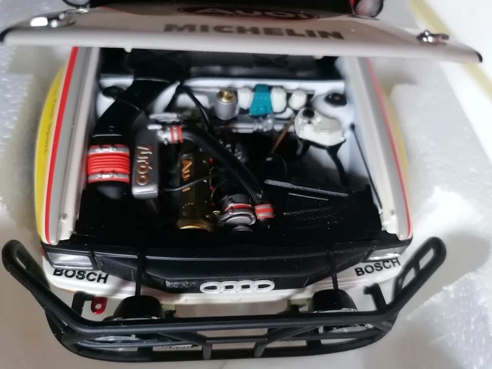 Modellino Audi Quattro Safari Rally 1984, H.Mikkola. Autoart 1:18 - Immagine 3 di 4