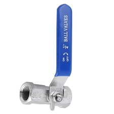 Stainless Steel 304 Sanitary Ball Valve Female Thread Straight Type 1/4 
