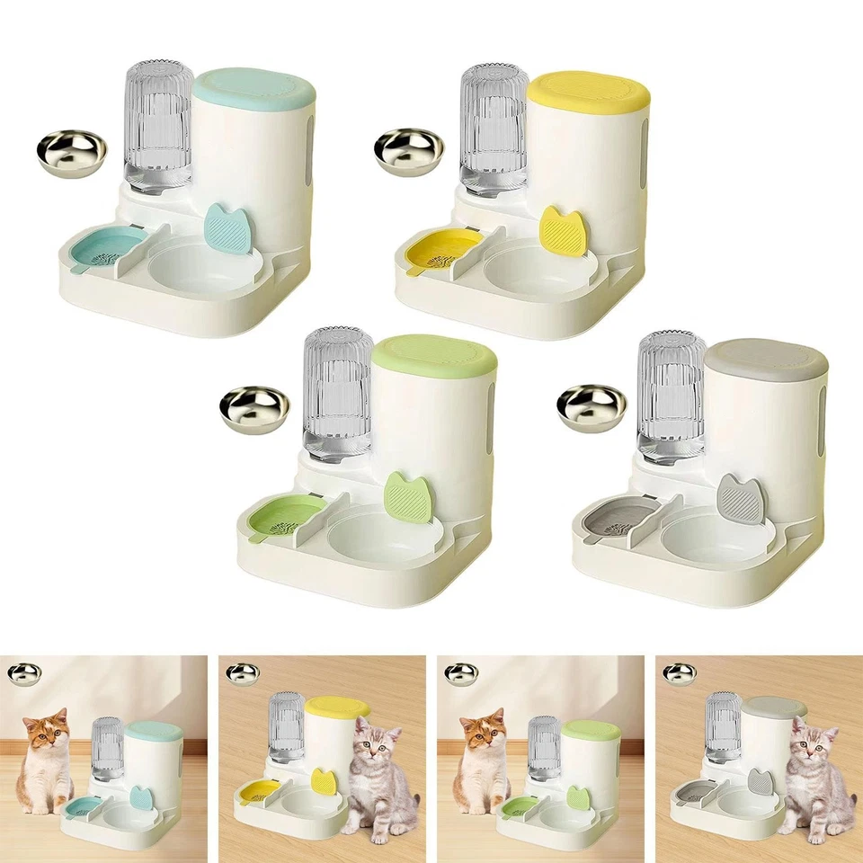 Automatic Cat Feeder and Water Dispenser Food feed for