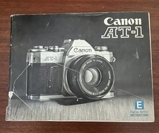 Canon AT-1 ORIGINAL Users Manual, For Vintage Canon AT-1 35mm SLR Film Camera