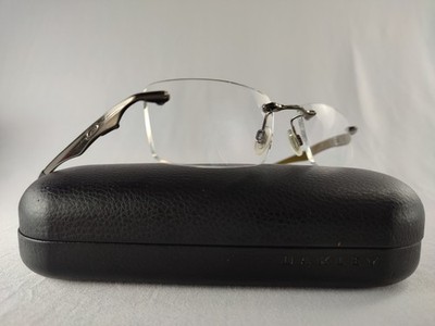 Oakley Evade Rimless Eyeglass Frames 22-174 Brushed Chrome Titanium 133mm