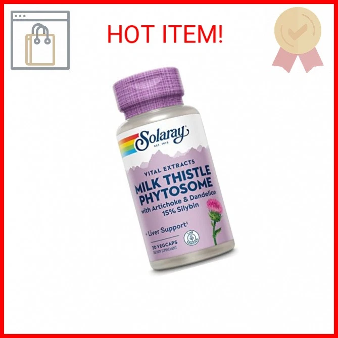 Fitosoma de cardo mariano SOLARAY con alcachofa, diente de león y jengibre - Milk This Foto 2 de 2