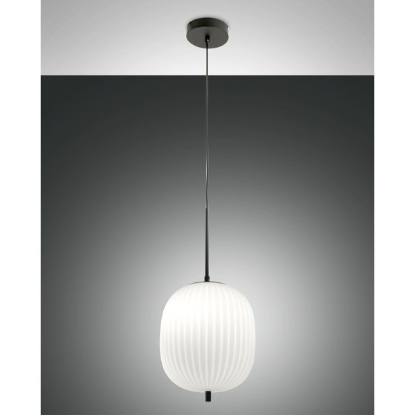 Pendelleuchte Domizia 25, Smartluce Kompatibel, E27, IP20, Schwarz-image