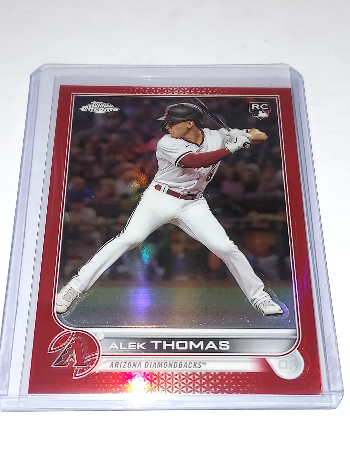 Alek Thomas 2022 Topps Chrome Update Red Refractor Rookie 25/25 #USC 12