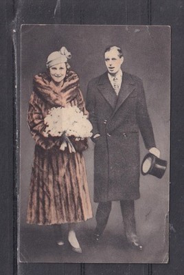 GREAT BRITAIN, DUKE OF KENT & PRINCESS MARINA, c1935 Information Card.