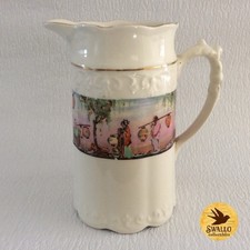Rare vintage ceramic jug/pitcher - L & Sons Staffordshire - Medium 17.5cm/7in
