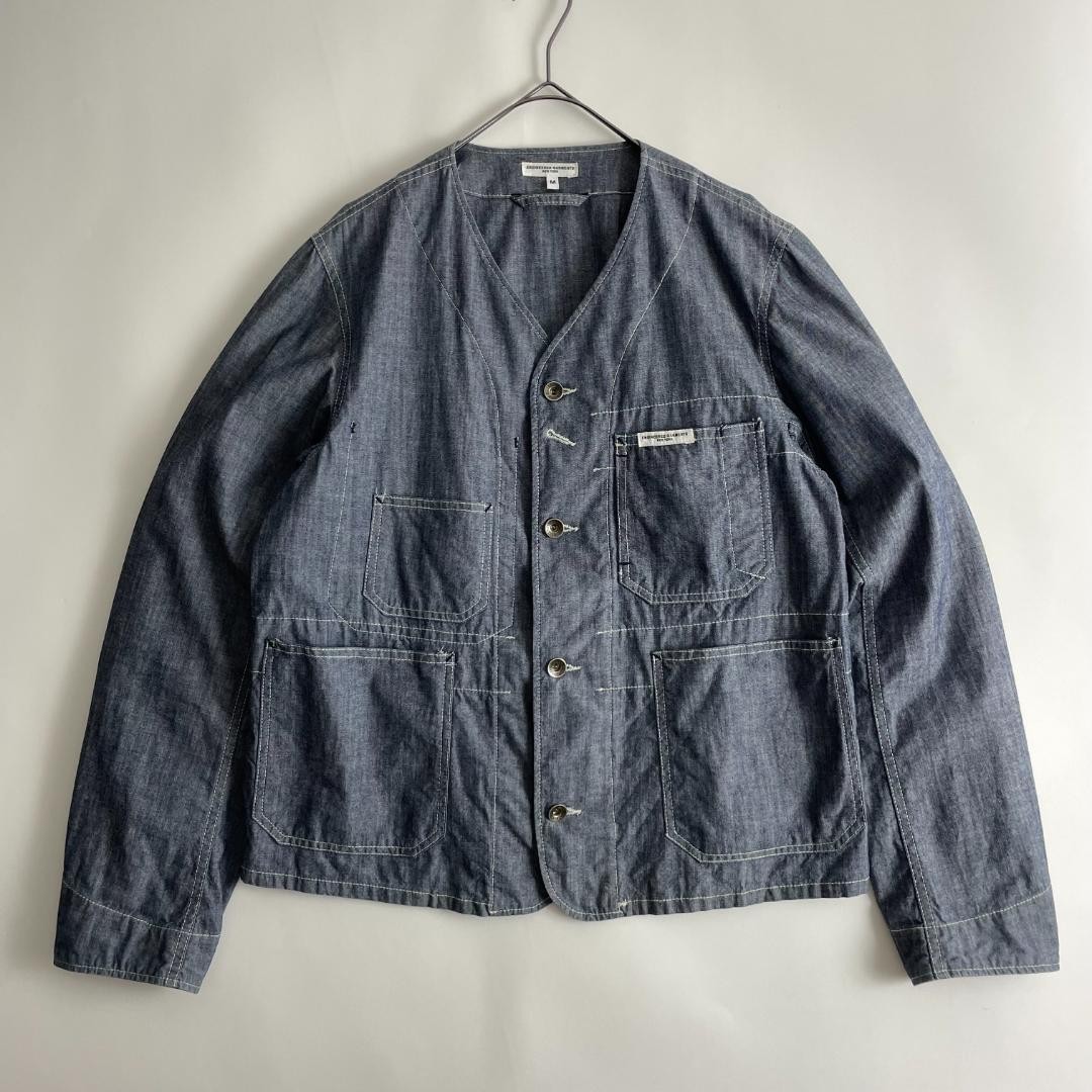Engineered Garments Chambray Jacket Short Blouson… - image 3