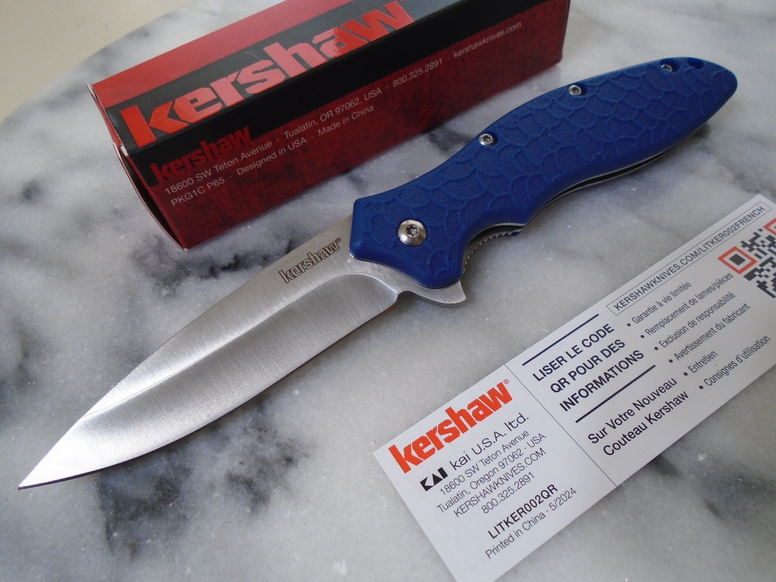 Blue Folder 1830blu 8cr13mov New