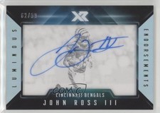 2017 Panini XR Luminous Endorsements 62/99 John Ross III #LE-JR Auto 7gk
