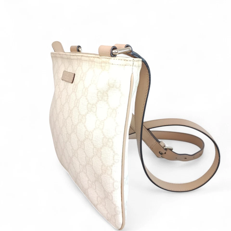 Bolso de Hombro Bandolera GUCCI GG Supreme Web 201538 Borde de Cuero USADO Italia Foto 4 de 4