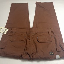 Duluth Trading Flex Fire Hose Cargo Work Pants Brown Men 36x34 Relaxed 45507 NWT