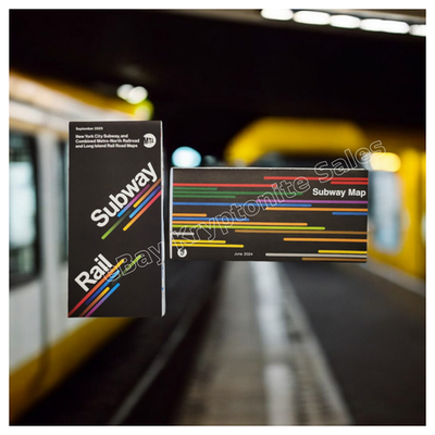 #ad SET OF 2 OLD amp; NEW DESIGNS MTA NYC SUBWAY MAPS 2024 amp; 2025 VERSIONS BRAND NEW $9.87