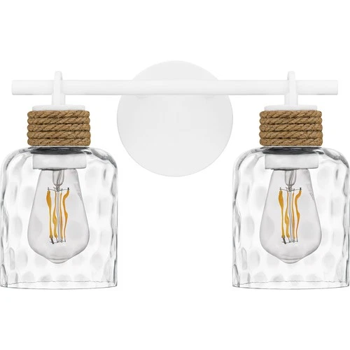 Quoizel BTC8614 Baltic 2 Light 15"W Vanity Light - White - Picture 7 of 11