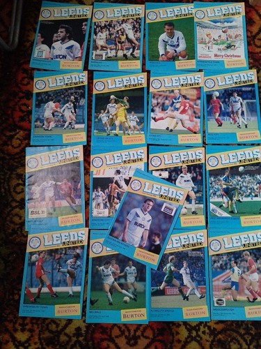 17 Leeds United 1987/88 Programmes Can Split