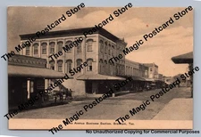 Alamo Avenue BRENHAM Texas Antique Excelsior Collotype Postcard ~1910s