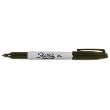 Sharpie Permanent Marker, Fine Point, Black Ink, 1-Count