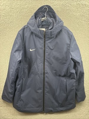 NIKE 550 Duck Down Fill Parka Navy Winter Jacket Mens Size XL DJ6526-419