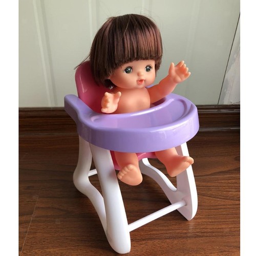 Chaise Haute Pour Poupée Mellchan, Meubles Pour Enfants, Ensemble De Jeu, Jouet - Picture 4 of 7