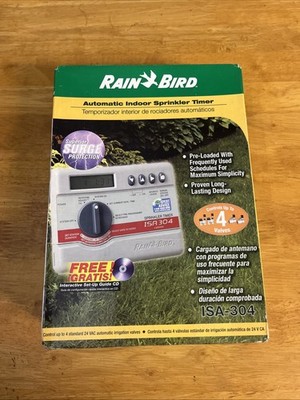 Brand New Open Box Rain Bird Automatic Indoor Sprinkler Timer ISA304