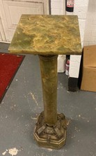 A stunning green 1900’s Onyx & Cast Brass Pedestal, BARGAIN