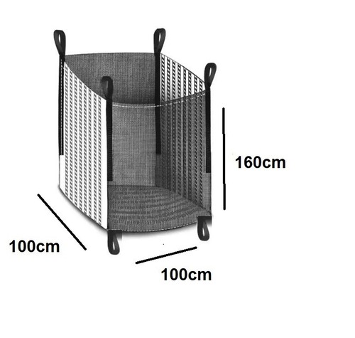 3 x Woodbag Holzbag BigBag 100x100x160cm Klassik Brennholz Holz Big Bag Säcke  - Bild 7 von 7