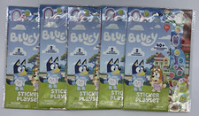 5PK Bluey Sticker Playset  3 Play Scenes  40 Repositionable Stickers Each