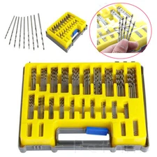 150PCS Mini Micro Power High Speed Steel Drill Bit Set Twist Kits 0.4-3.2mm Fine