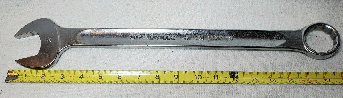 STAHLWILLE OPEN BOX 13 GERMANY 36 MM METRIC COMBINATION SPANNER WRENCH