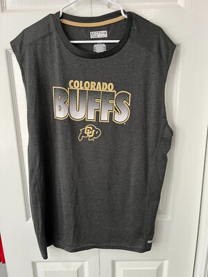 Majestic Section 100 Colorado Buffaloes Gray Muscle Shirt XL Excellent Condition