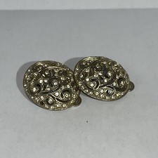 CIRO Clip On Gold Tone Diamanté?Earings 