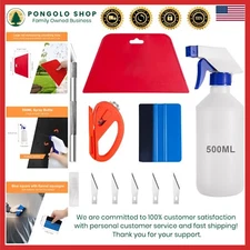 Complete 5-Piece Car Window Tinting Toolkit with Large Capacity Spray Bottle