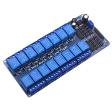 16 Channel Relay Shield Module DC 12V with Optocoupler LM2576  Power Relay