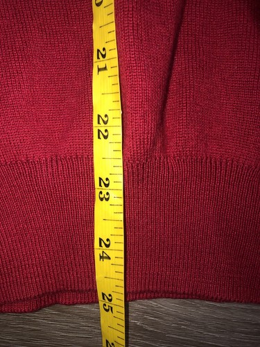 Vintage Ralph Lauren Polo Golf Sweater Vest Red Men’s XL Navy Pony Italian Yarn - Bild 7 von 7