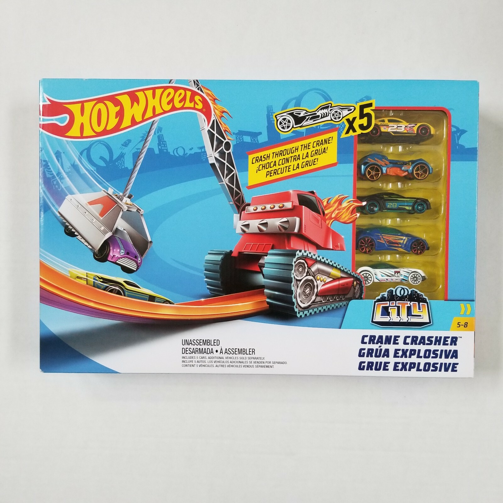 hot wheels crane crasher