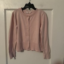 GIRLS GAP KIDS PINK CARDIGAN SIZE SMALL
