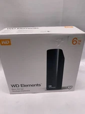 WD Elements 6TB USB 3.0 Desktop External Hard Drive -#WDBWLG0060HBK-XB*New