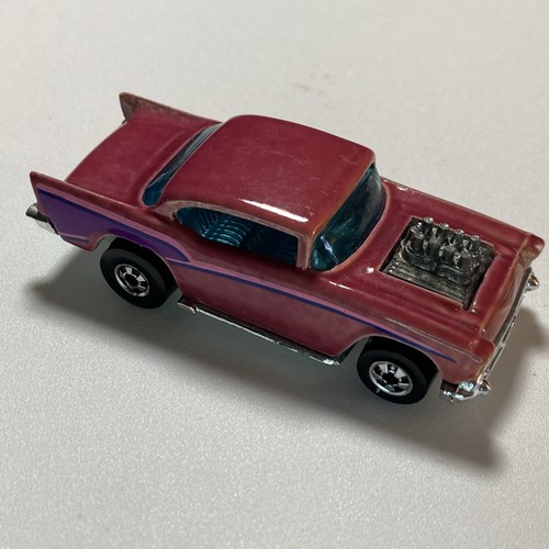 Hot Wheels 1988 Color Racers Changers '57 Chevy Bel Air Blackwall bonito suelto - Imagen 2 de 8