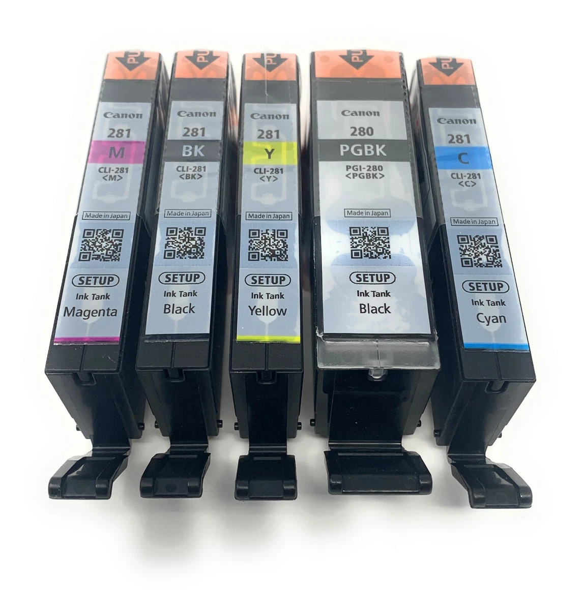 Canon OEM PGI 280 CLI 281 Colors CMY and PGI CLI Black Ink