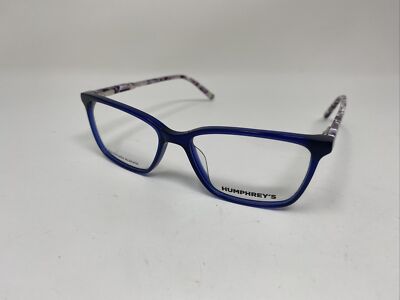 HUMPHREYS EYEGLASS FRAME 594035 70/NAV 52-15/140 B:35 BLUE MULTI FLEX HINGE &710